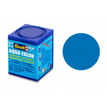 TINTA ACRÍLICA AQUA COLOR SOLÚVEL EM ÁGUA AZUL FOSCO 18ML 56 REVELL REV 36156